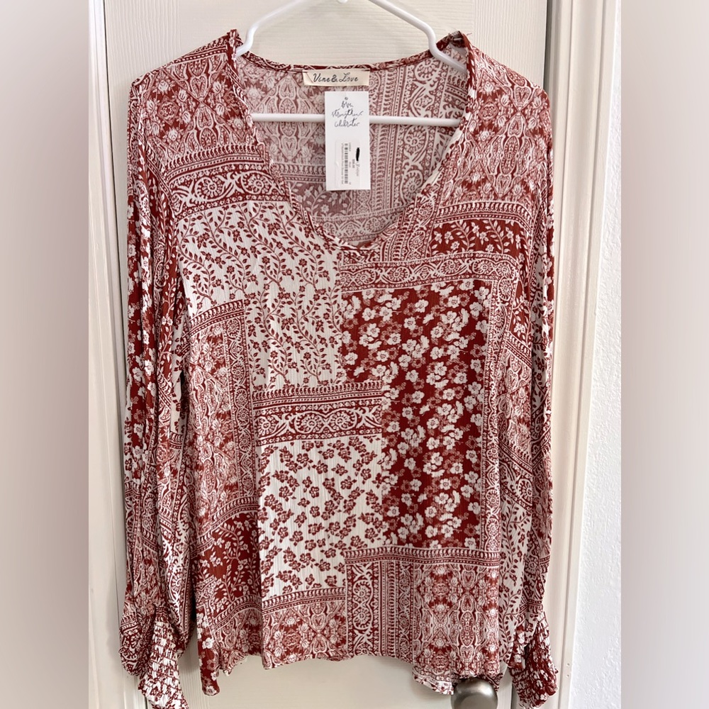 V neck comfy long sleeve